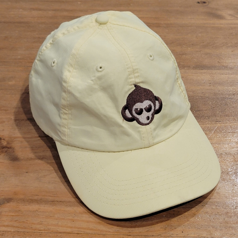 Shangri-La Golf Hat Imperial Lightweight Yellow Monkey Face Logo Golfer - Picture 5 of 8
